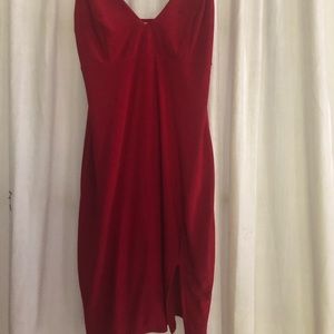 Red fitted dress (stretchy)